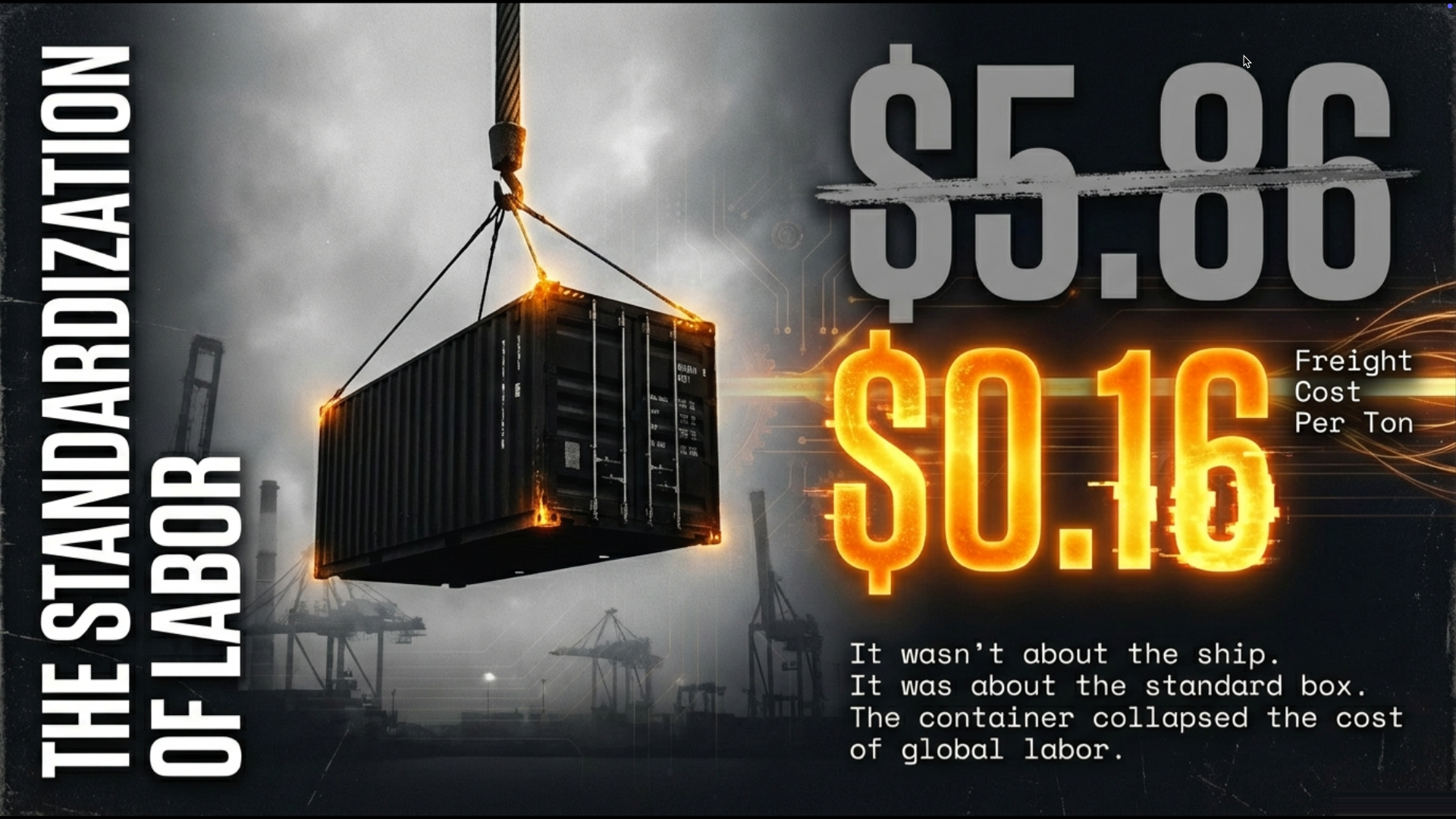 The Standardization: Global impact of the shipping container